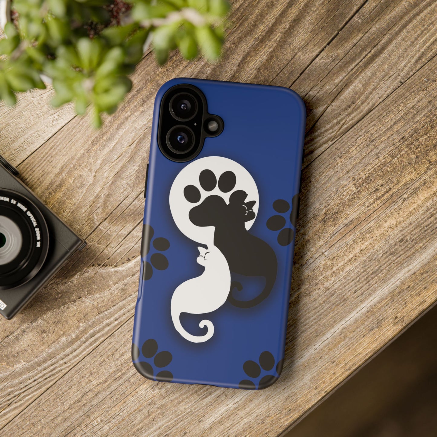 Yin Yang Cat Paw - Tough phone case