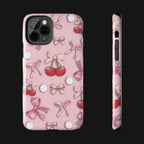 Cute Cherry & Bow Tough Phone Case
