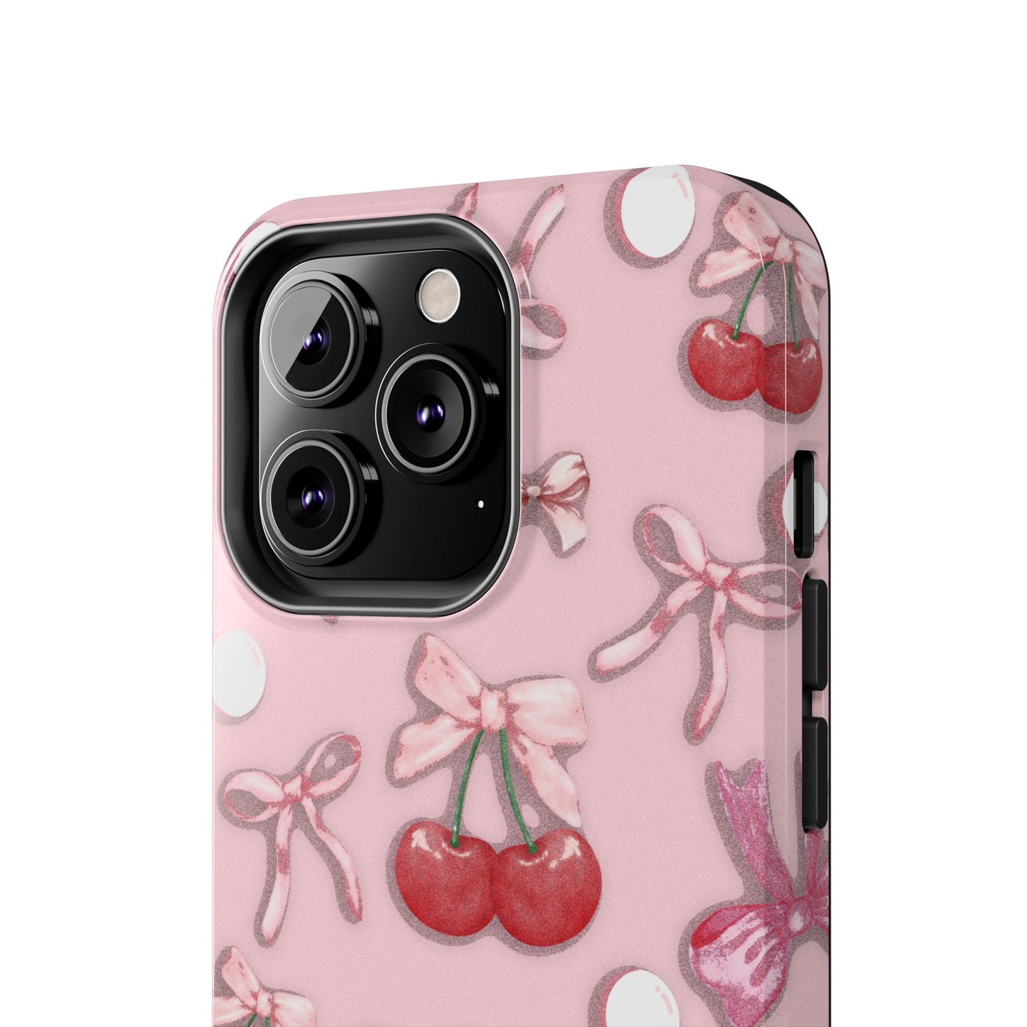 Cute Cherry & Bow Tough Phone Case