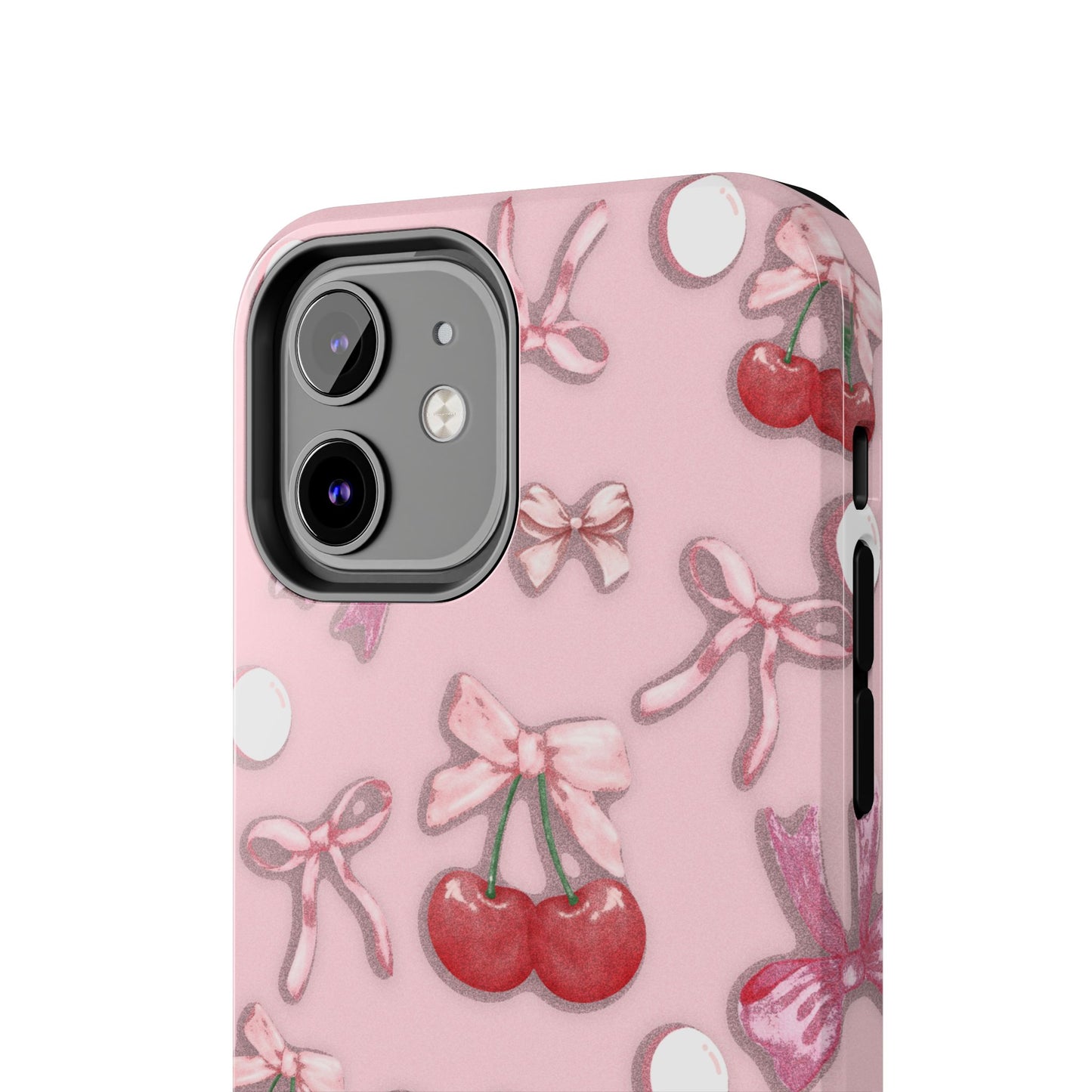 Cute Cherry & Bow Tough Phone Case