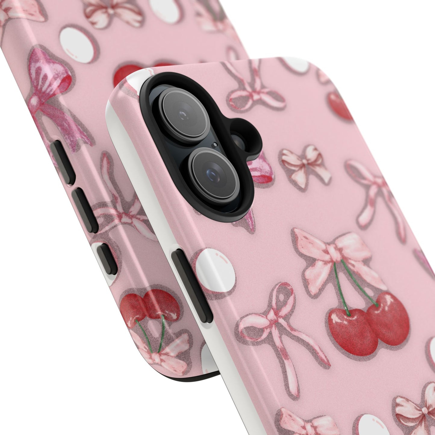 Cute Cherry & Bow Tough Phone Case