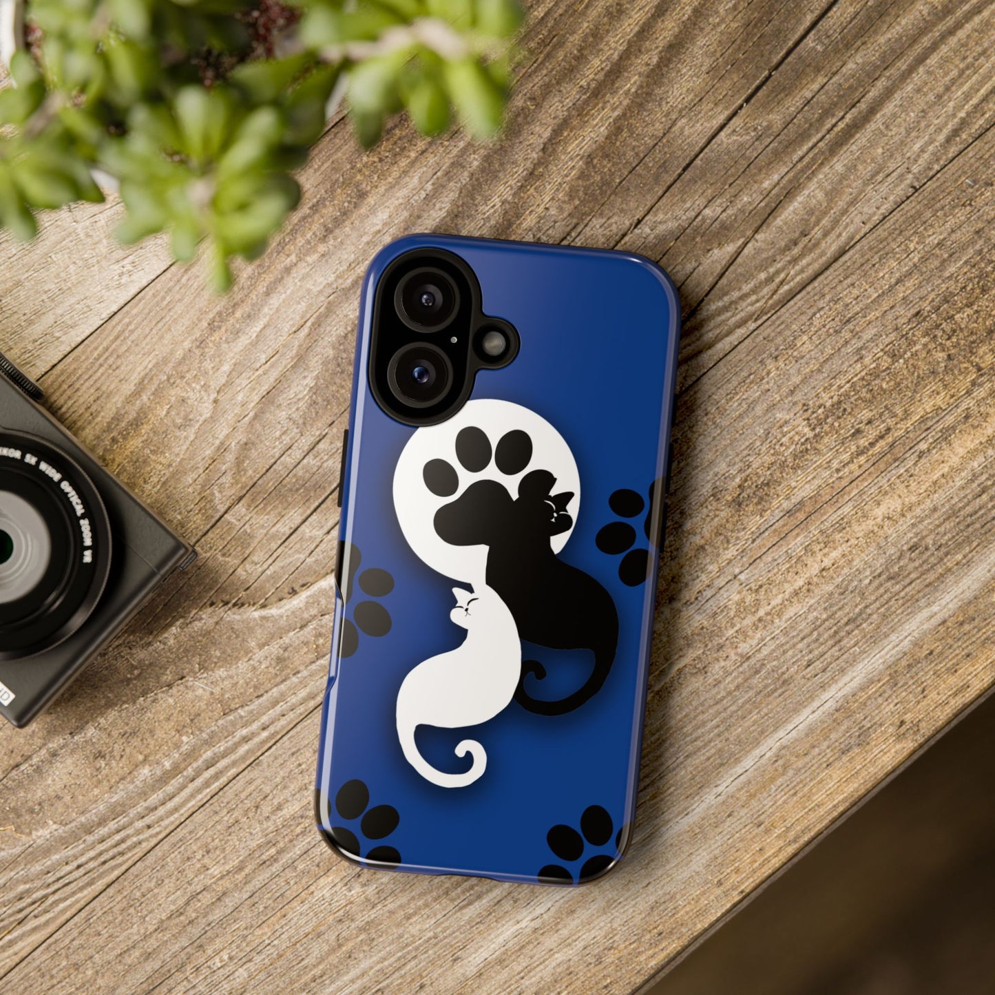 Yin Yang Cat Paw - Tough phone case
