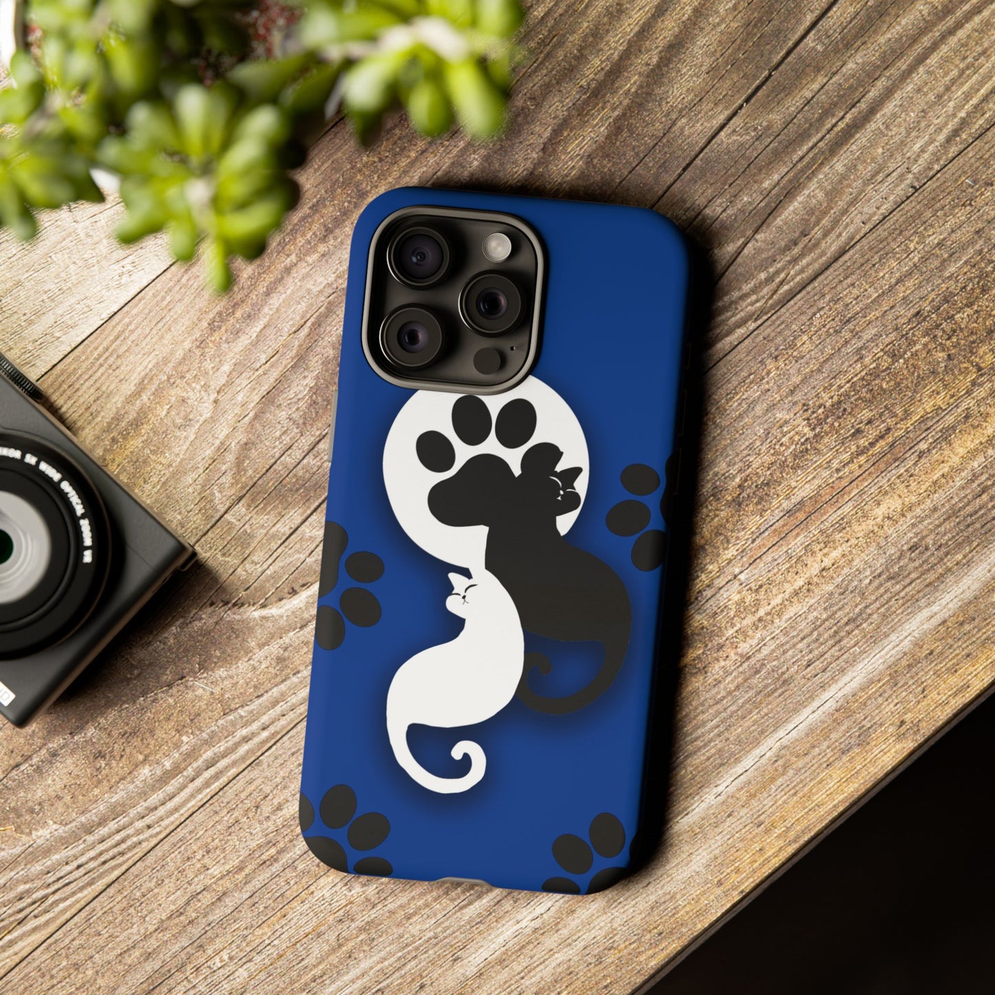 Yin Yang Cat Paw - Tough phone case