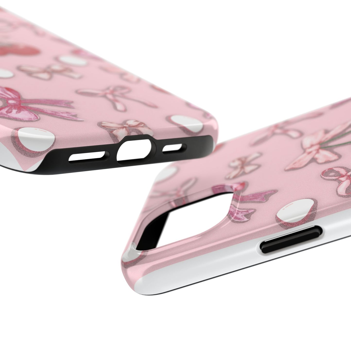 Cute Cherry & Bow Tough Phone Case