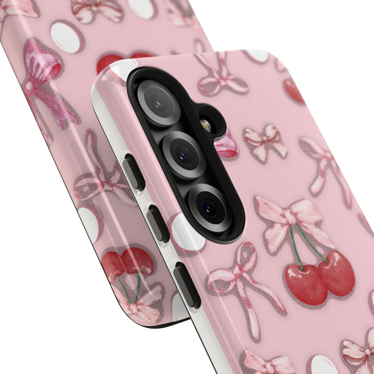 Cute Cherry & Bow Tough Phone Case