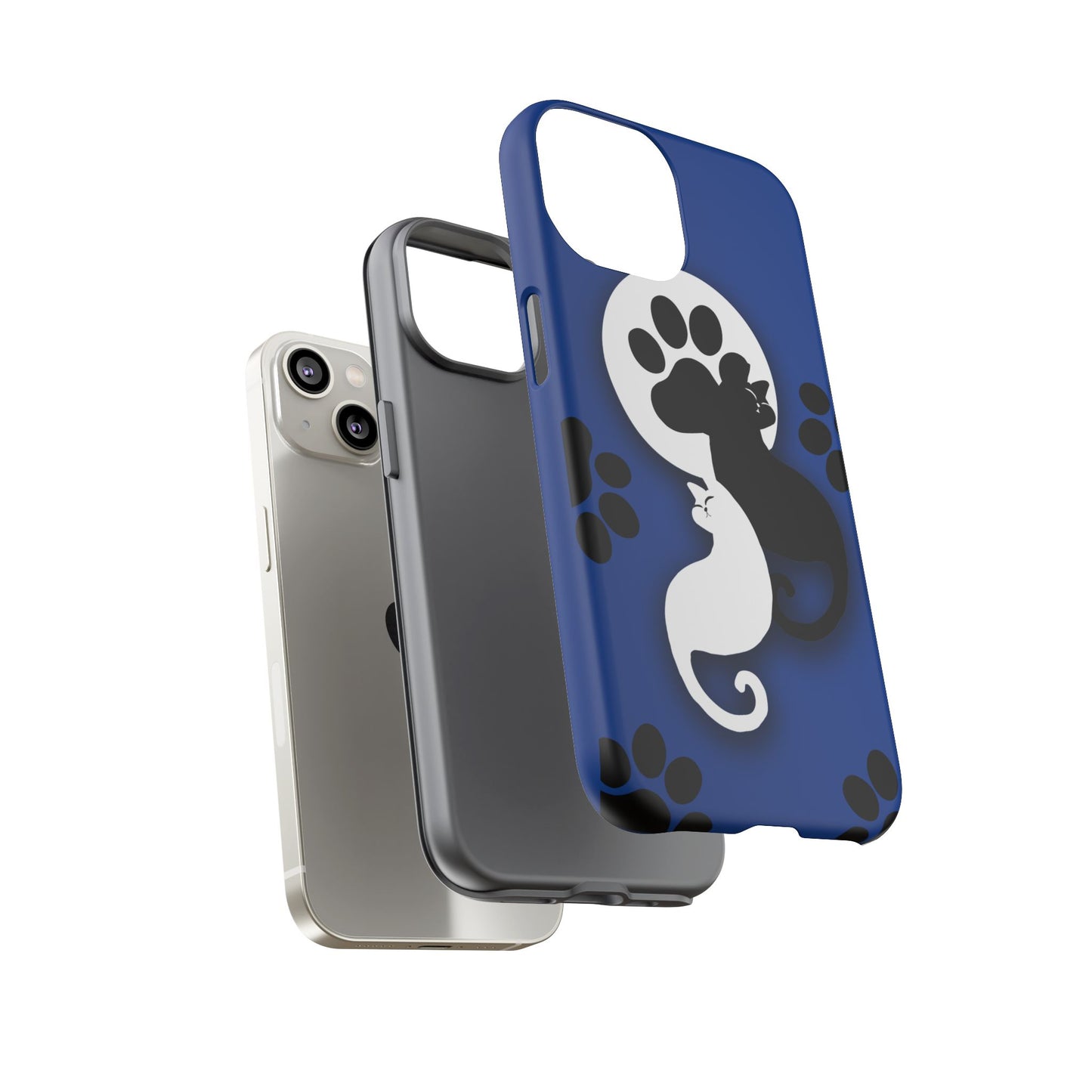 Yin Yang Cat Paw - Tough phone case