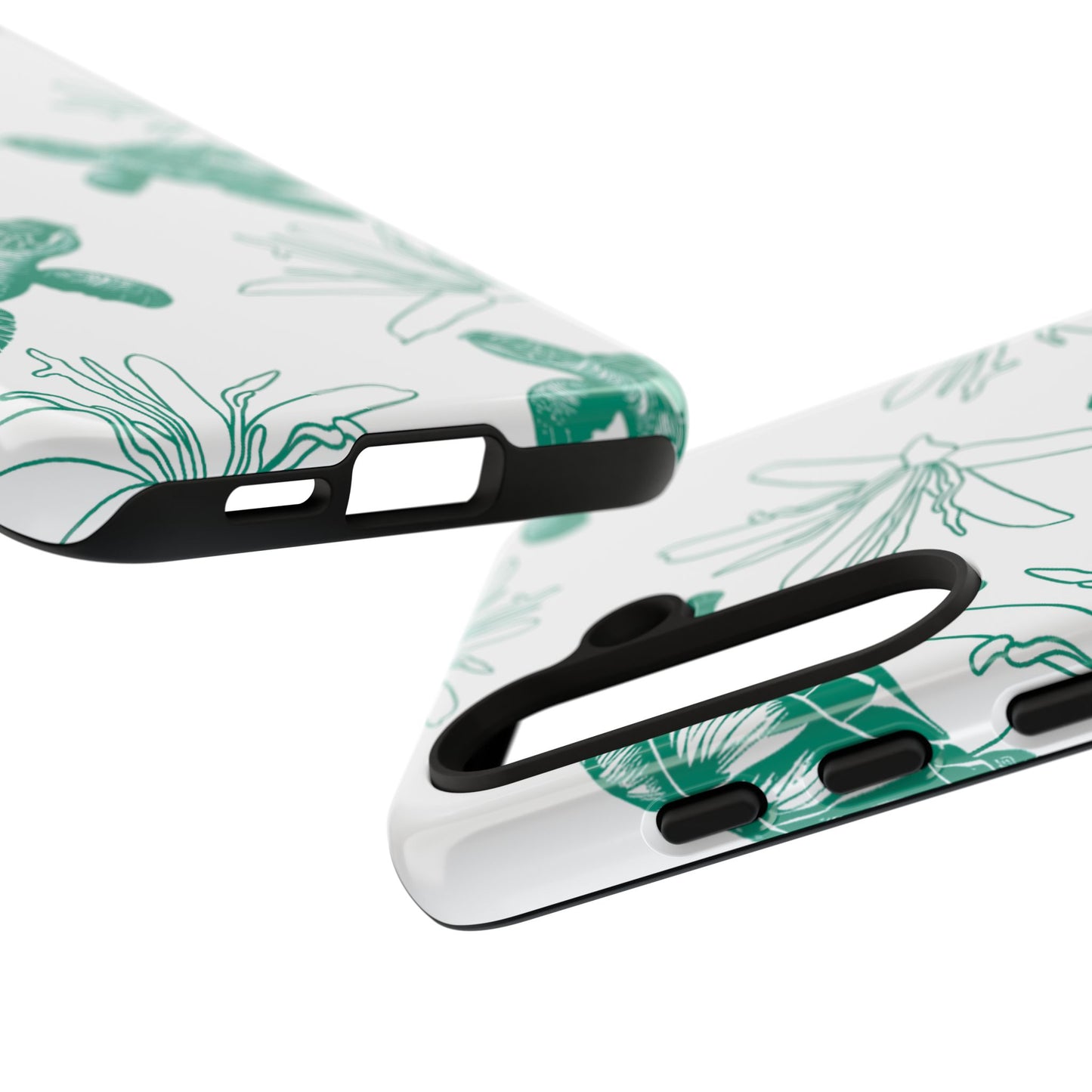 Sea Turtle Pattern Tough Phone Case — Teal Coastal Protection
