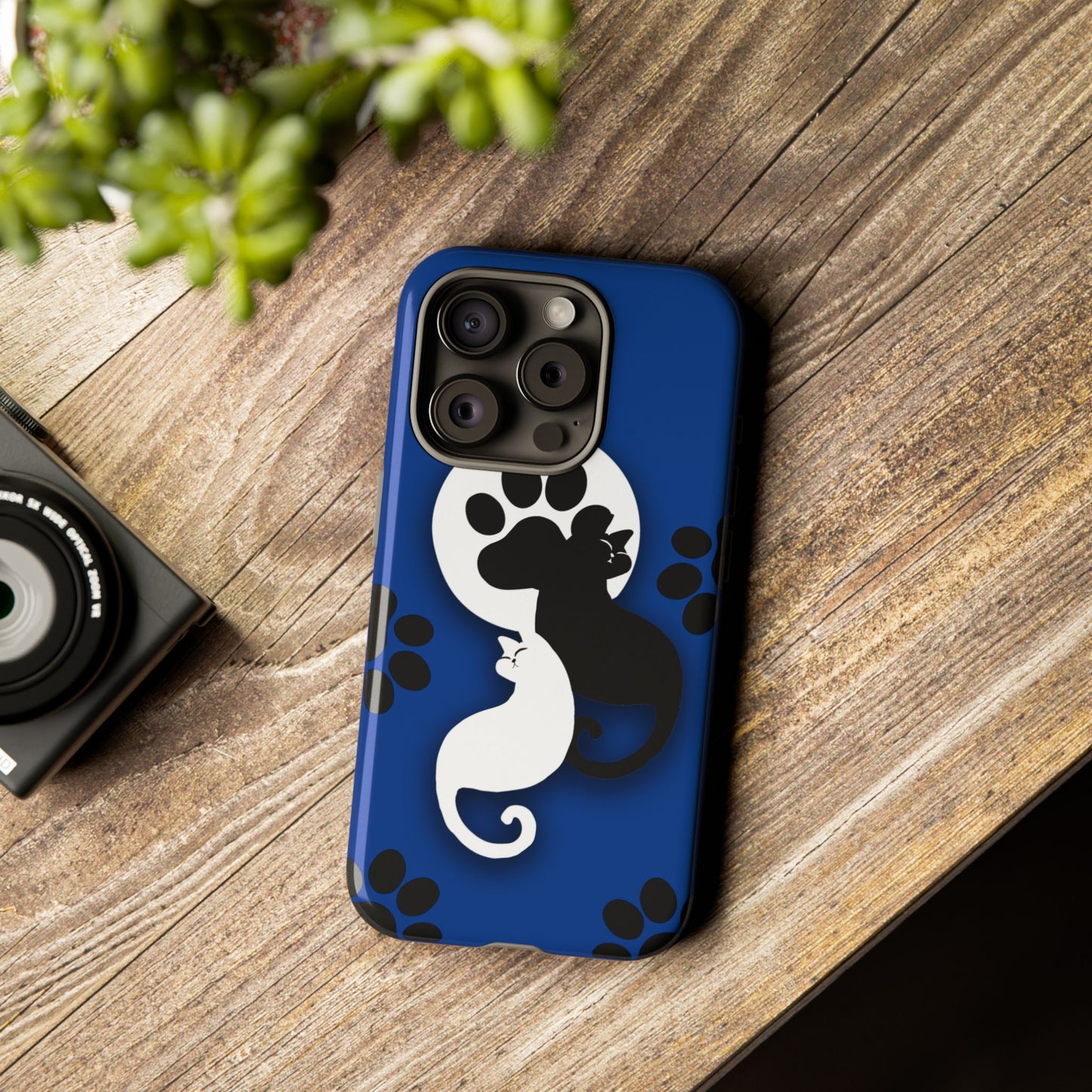 Yin Yang Cat Paw - Tough phone case