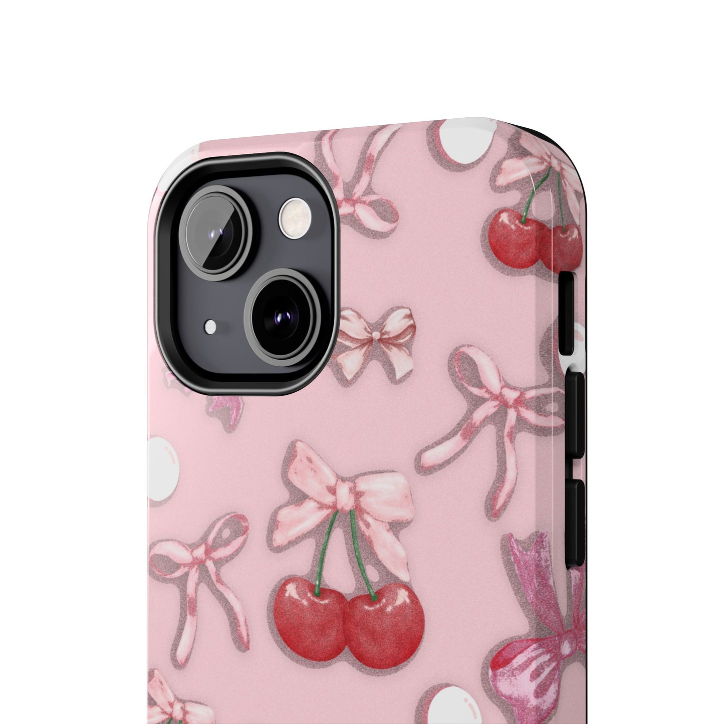 Cute Cherry & Bow Tough Phone Case