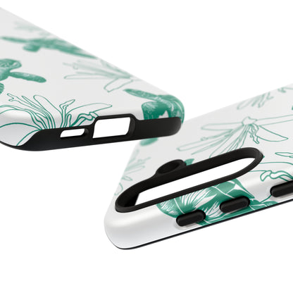 Sea Turtle Pattern Tough Phone Case — Teal Coastal Protection