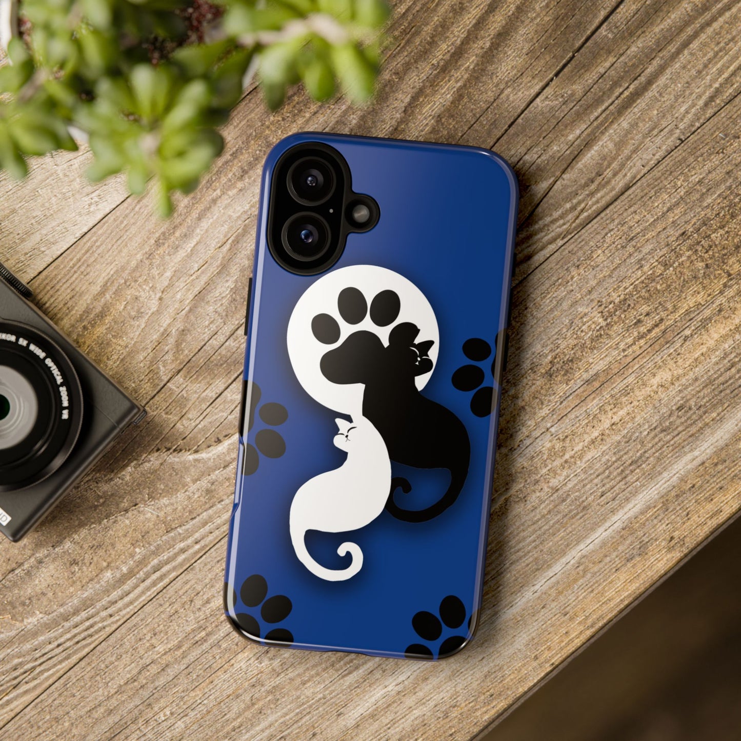 Yin Yang Cat Paw - Tough phone case