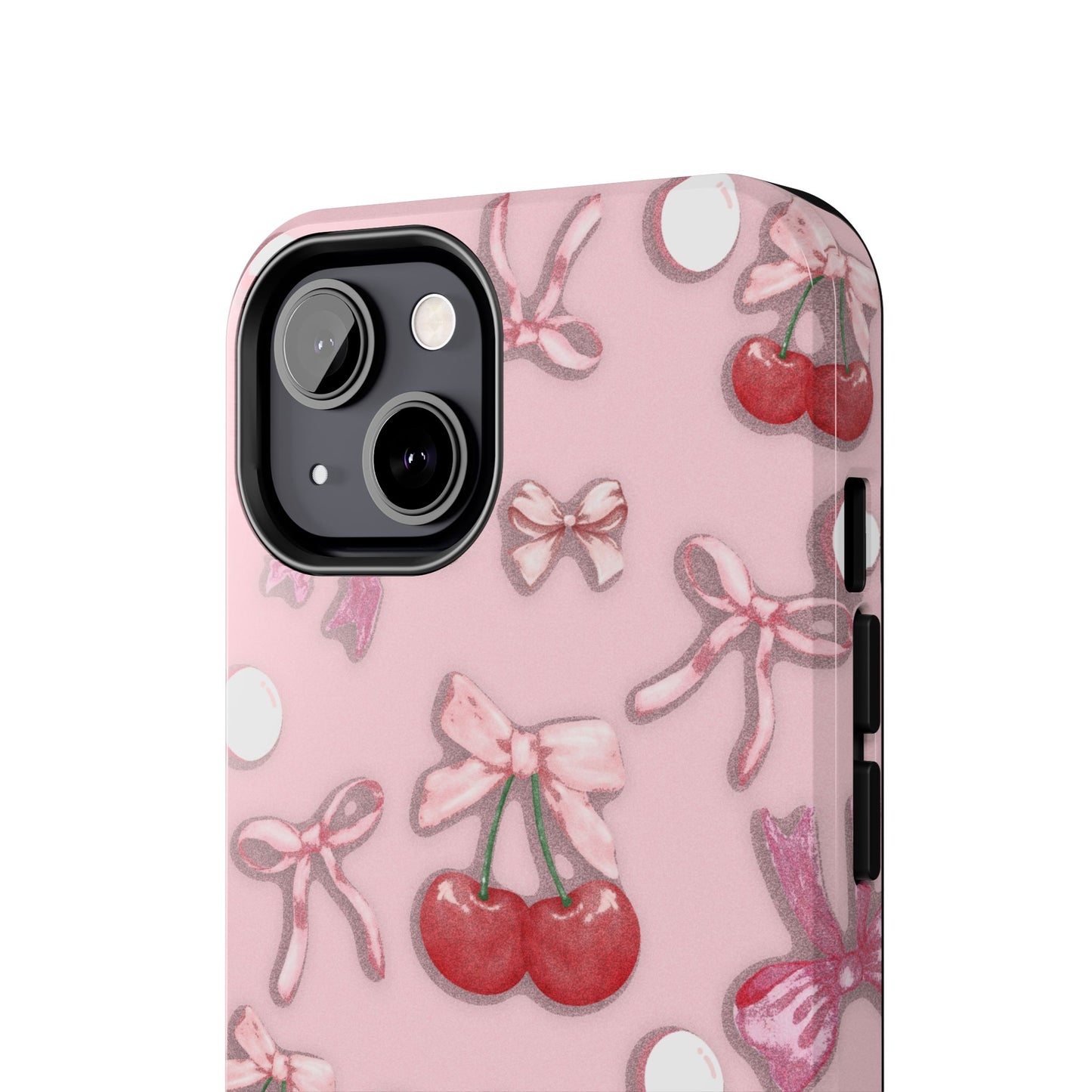 Cute Cherry & Bow Tough Phone Case