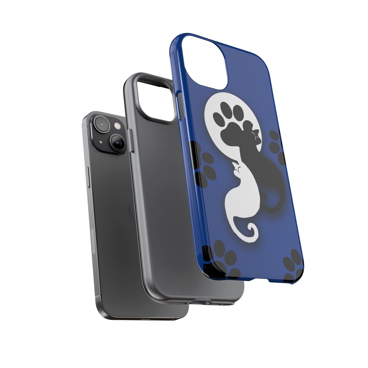 Yin Yang Cat Paw - Tough phone case