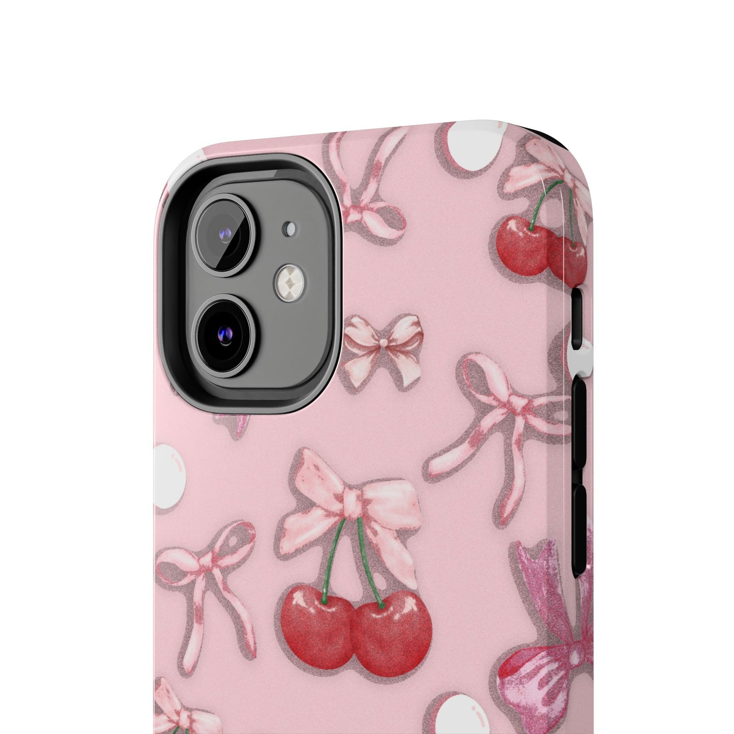 Cute Cherry & Bow Tough Phone Case
