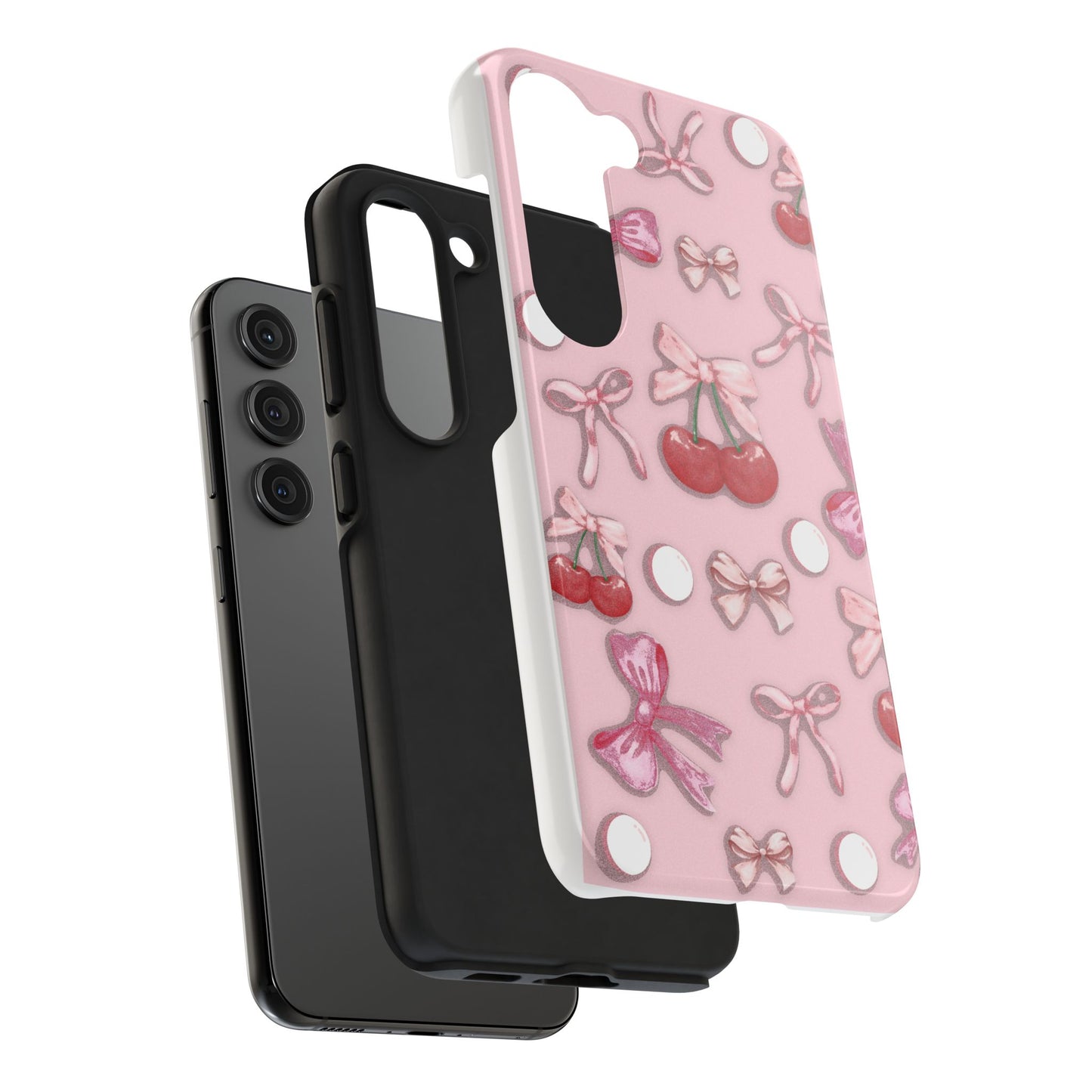 Cute Cherry & Bow Tough Phone Case