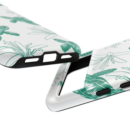 Sea Turtle Pattern Tough Phone Case — Teal Coastal Protection