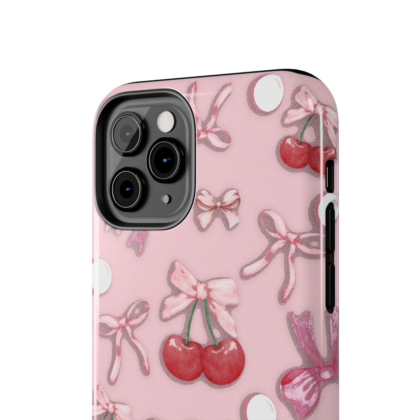 Cute Cherry & Bow Tough Phone Case