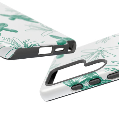 Sea Turtle Pattern Tough Phone Case — Teal Coastal Protection