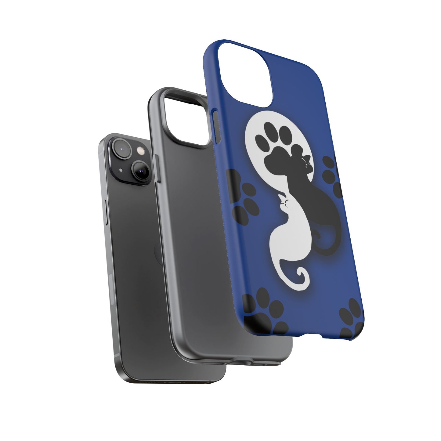 Yin Yang Cat Paw - Tough phone case