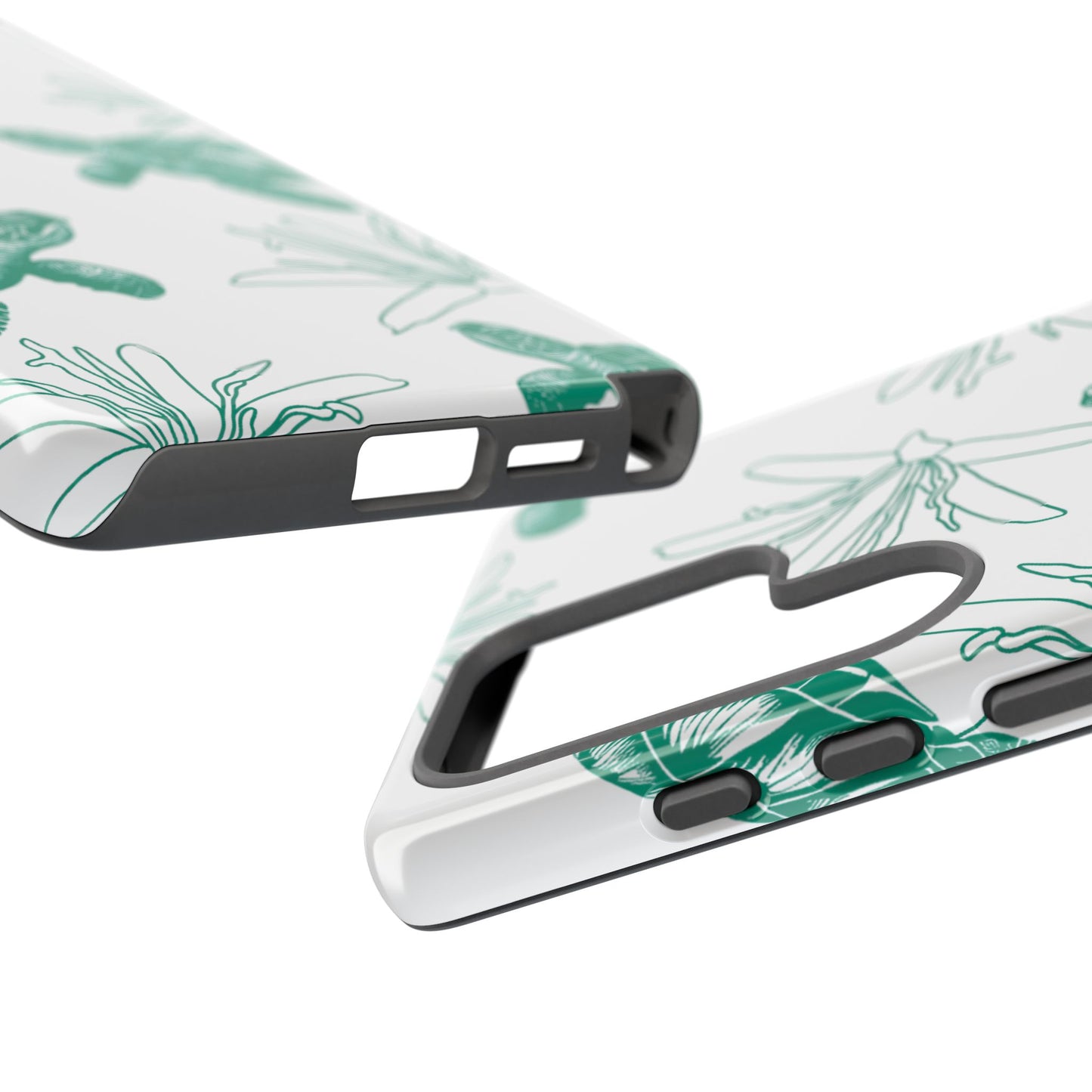 Sea Turtle Pattern Tough Phone Case — Teal Coastal Protection