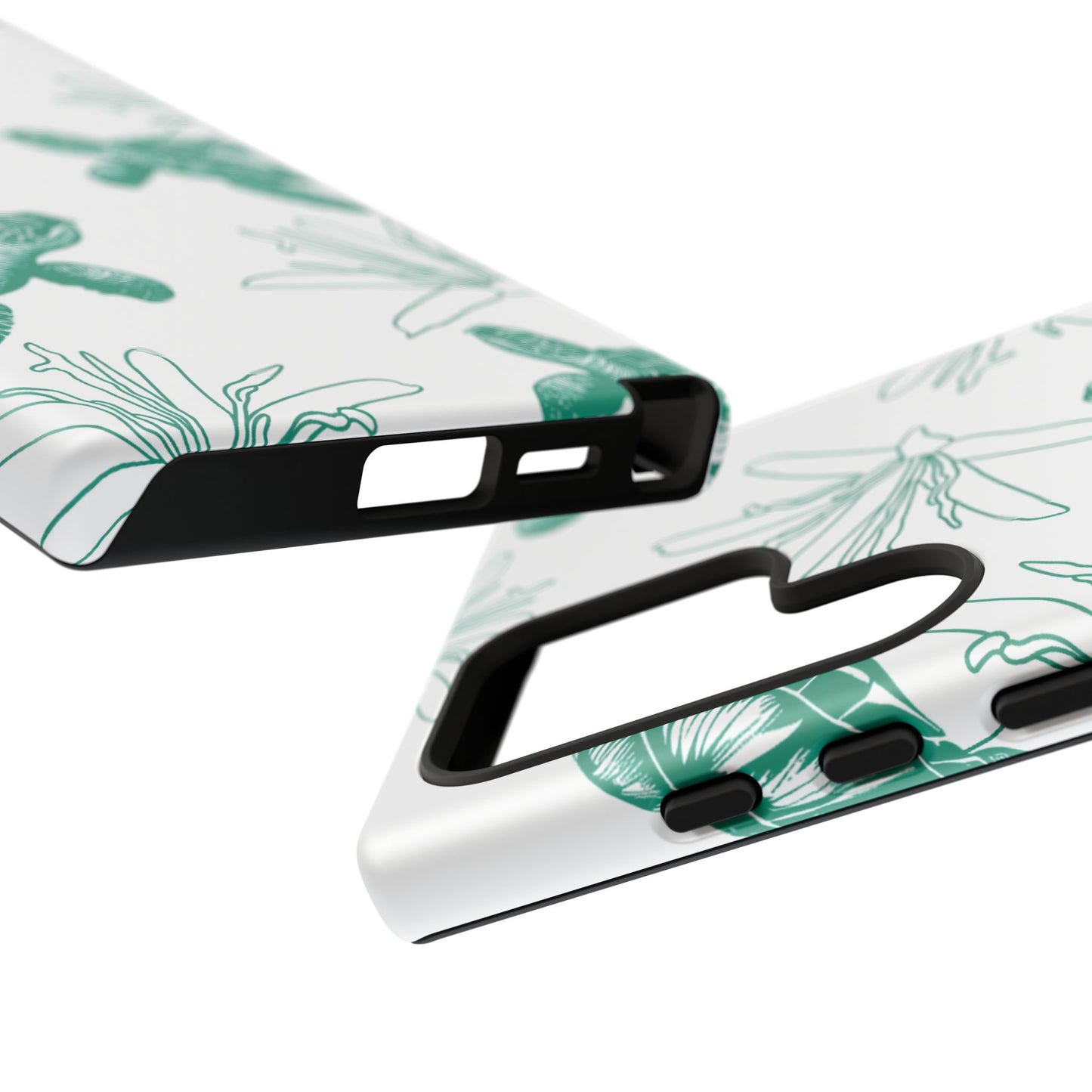 Sea Turtle Pattern Tough Phone Case — Teal Coastal Protection