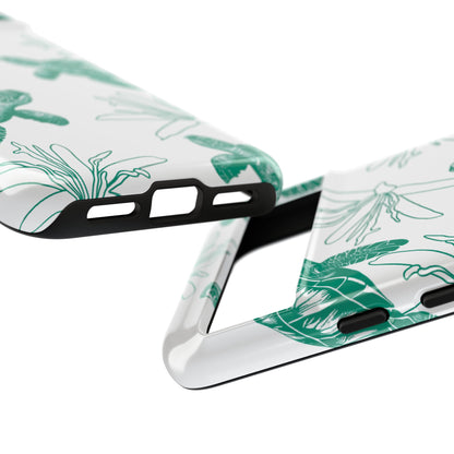 Sea Turtle Pattern Tough Phone Case — Teal Coastal Protection