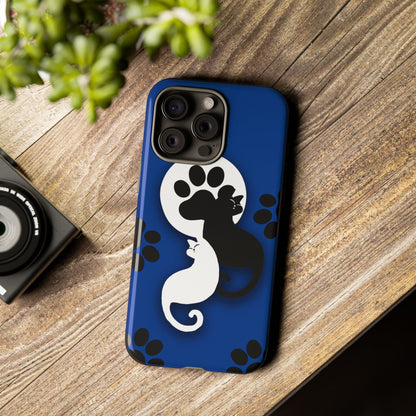 Yin Yang Cat Paw - Tough phone case