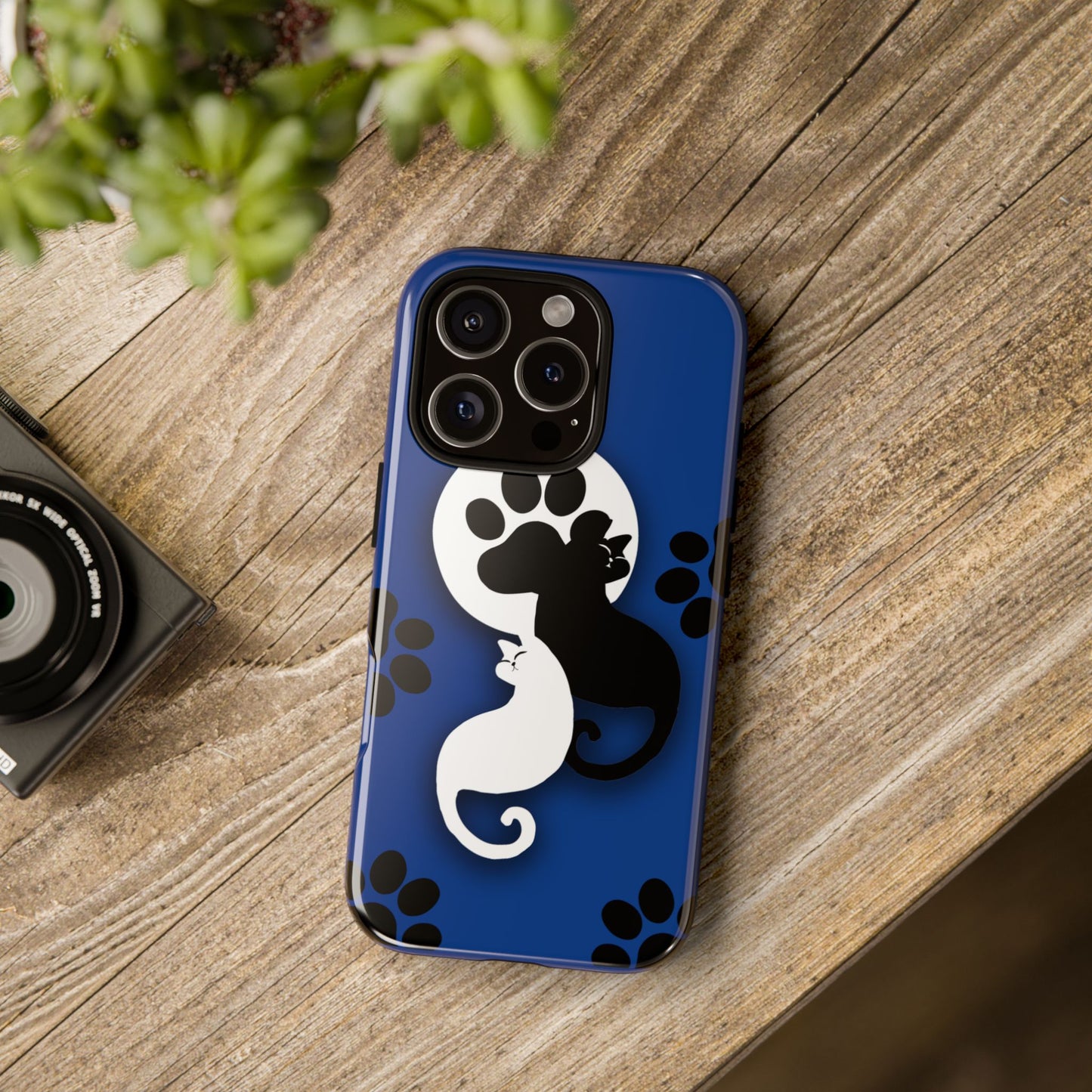Yin Yang Cat Paw - Tough phone case
