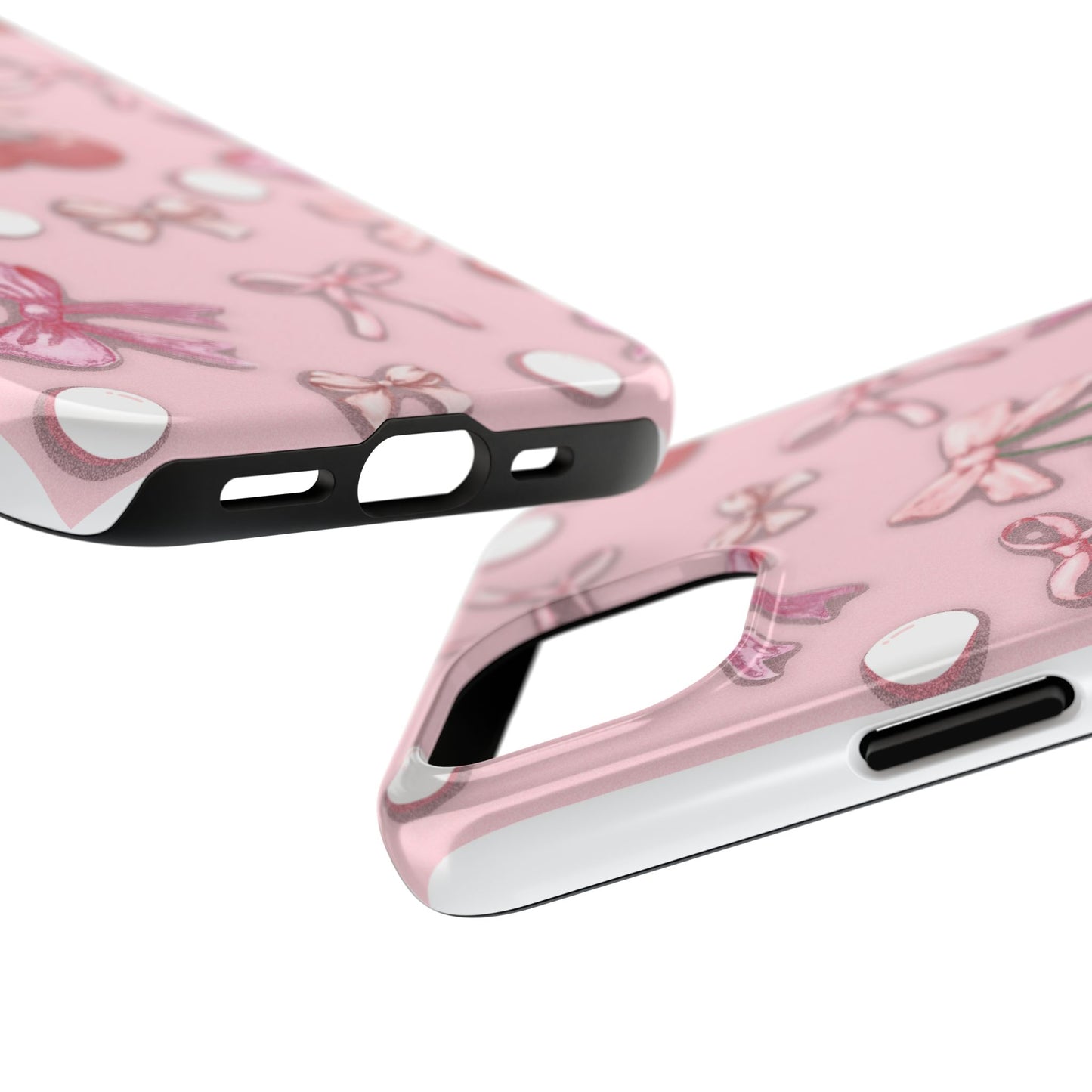 Cute Cherry & Bow Tough Phone Case