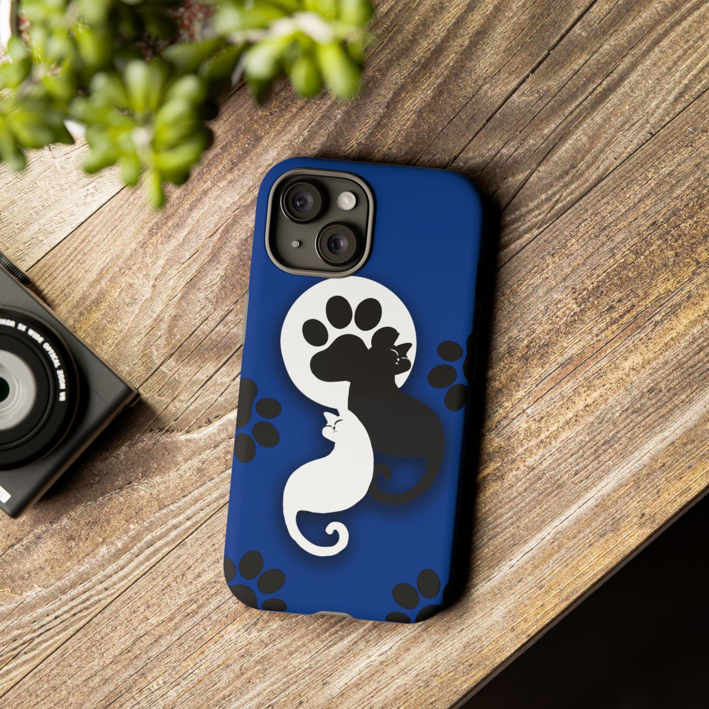 Yin Yang Cat Paw - Tough phone case