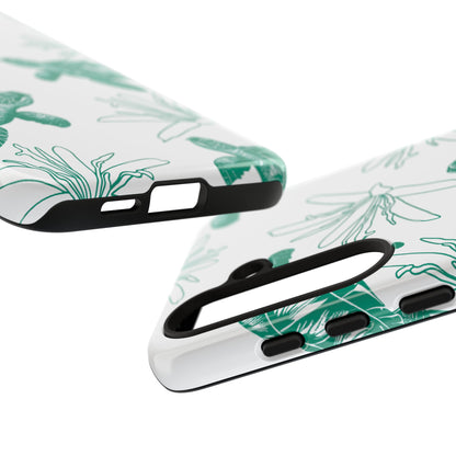 Sea Turtle Pattern Tough Phone Case — Teal Coastal Protection