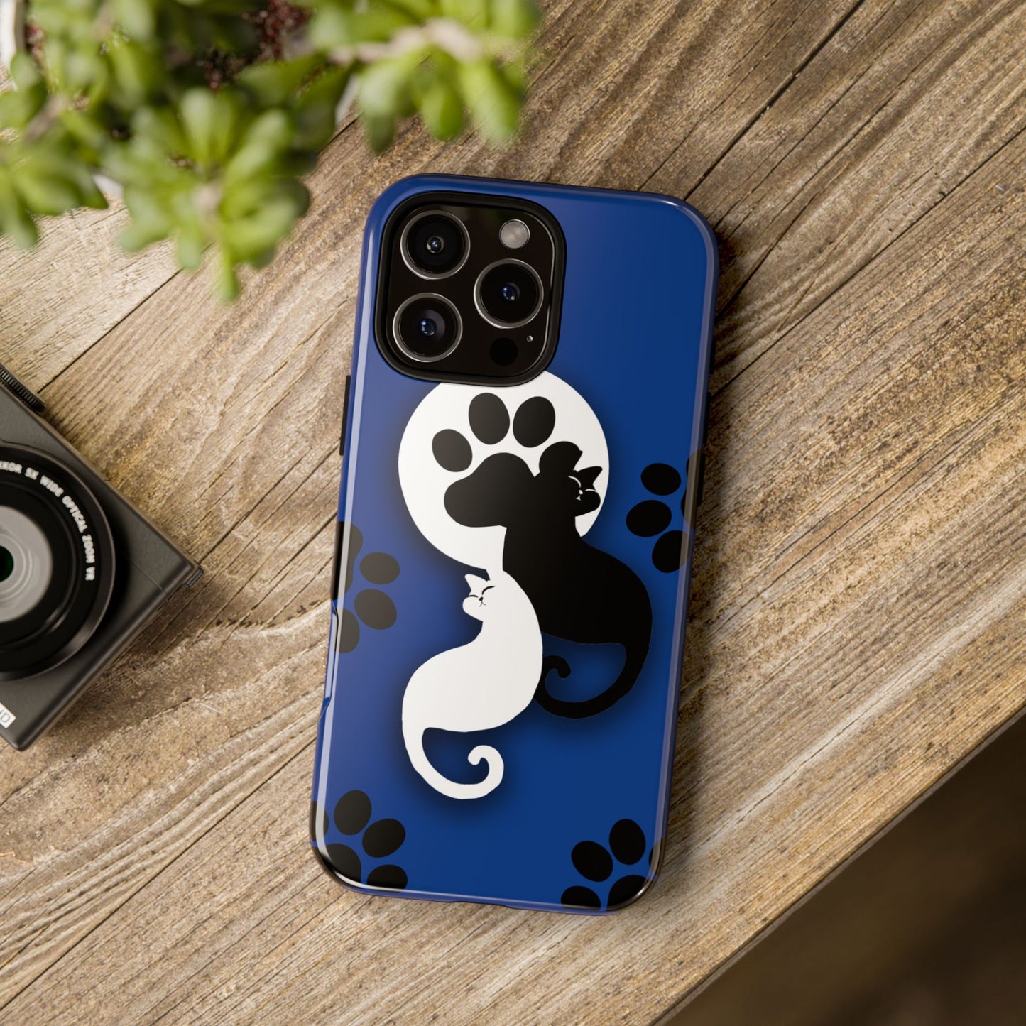 Yin Yang Cat Paw - Tough phone case