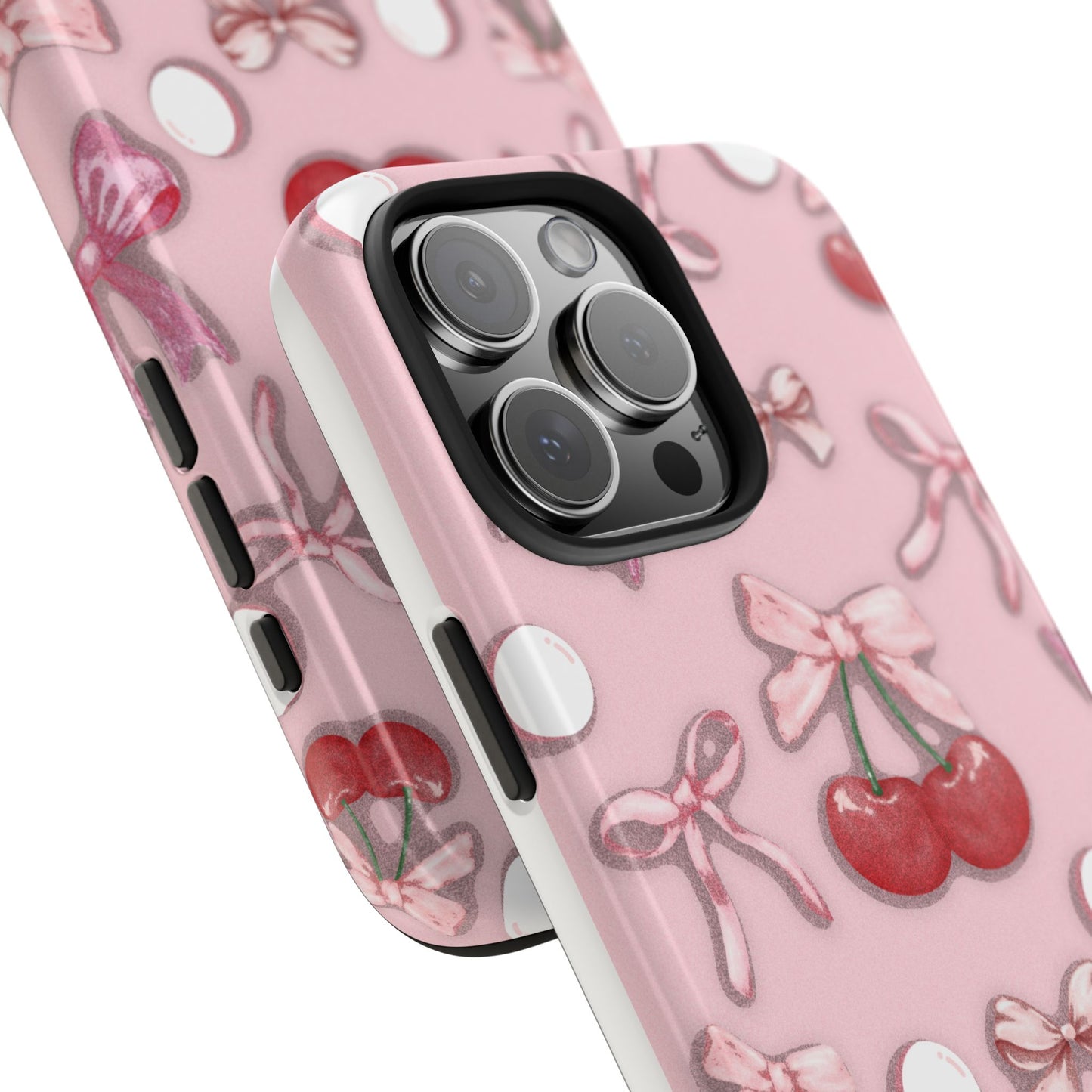Cute Cherry & Bow Tough Phone Case
