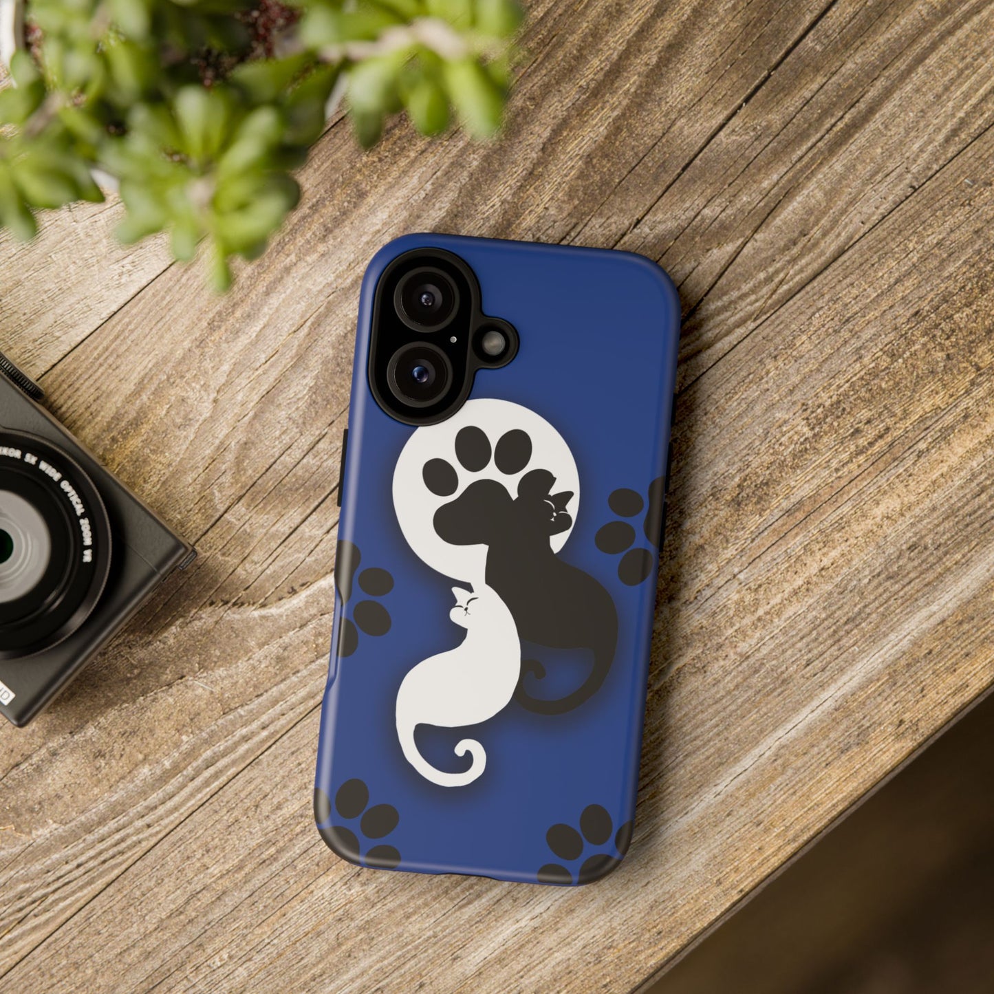 Yin Yang Cat Paw - Tough phone case