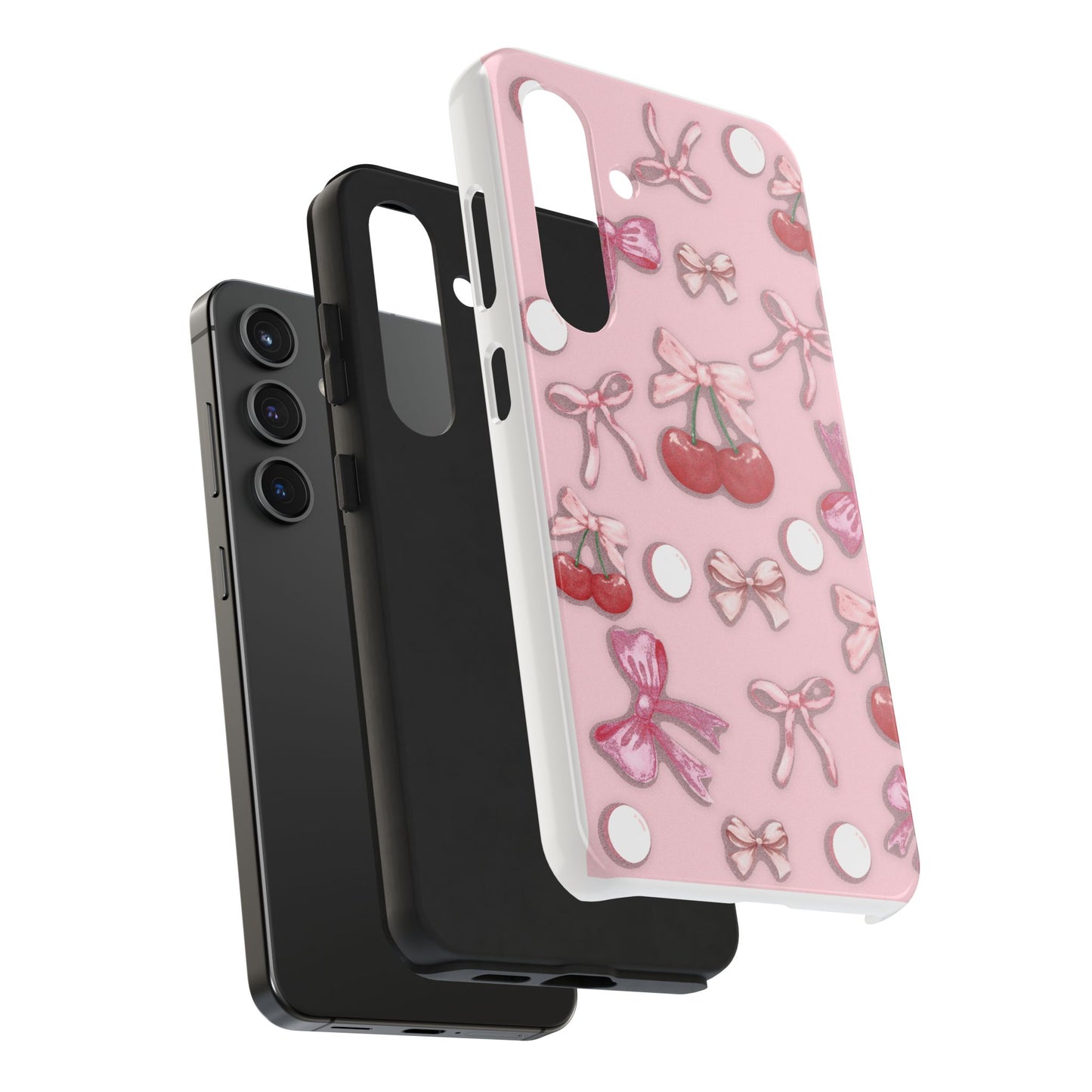 Cute Cherry & Bow Tough Phone Case