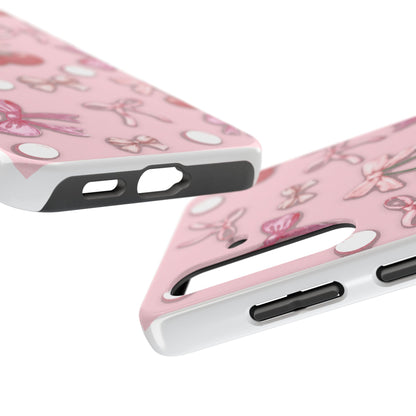 Cute Cherry & Bow Tough Phone Case